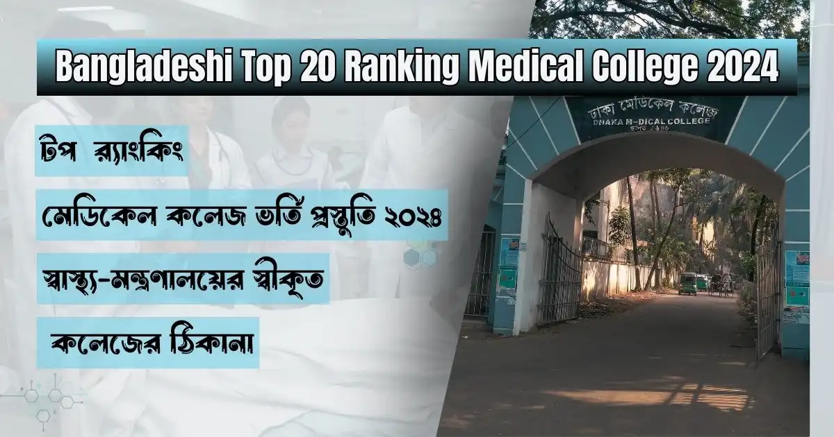 Top 20 Medical Colleges ranking in Bangladesh 2024